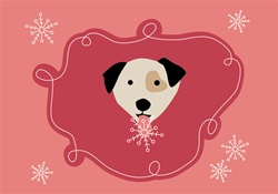 NH160003 Note Cards - Chilly Dog