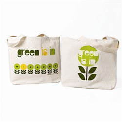 100% Recycled tote Green is In